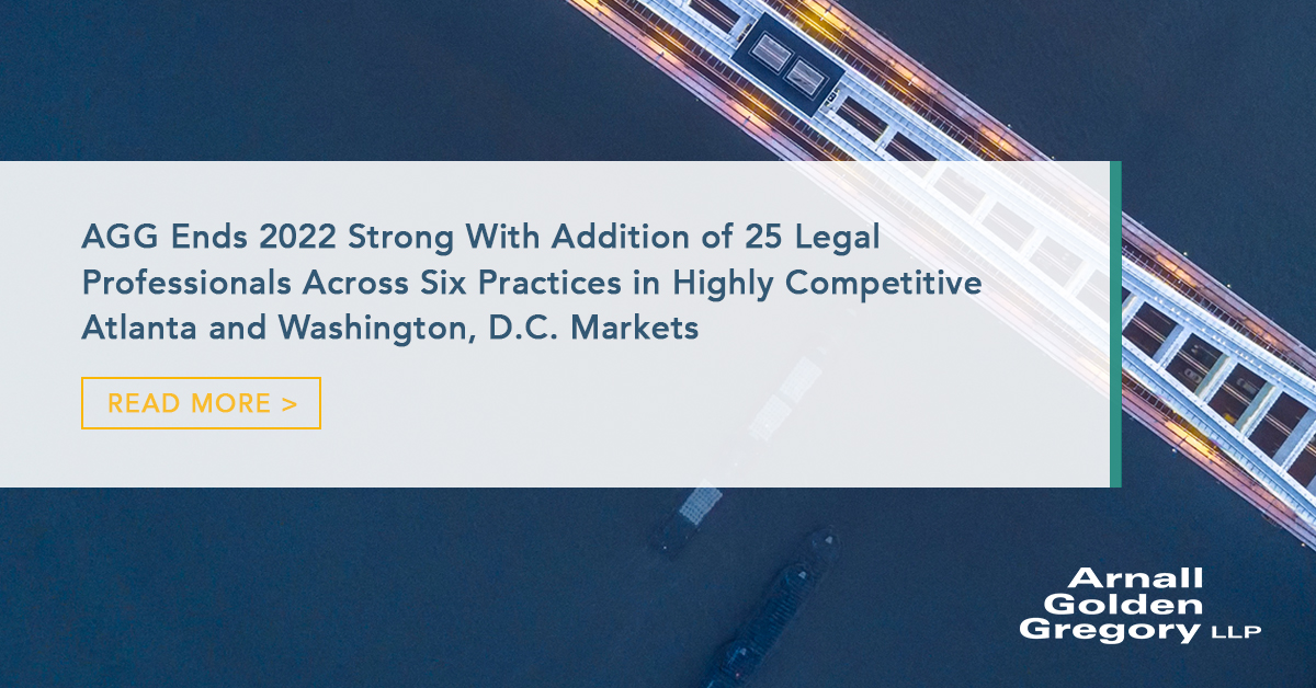 AGG Ends 2022 Strong With Addition of 25 Legal Professionals Across Six ...