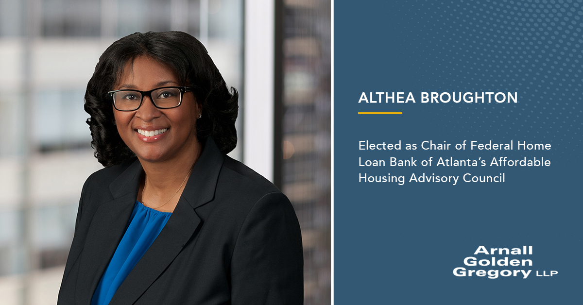 Althea Broughton Elected as Chair of Federal Home Loan Bank of Atlanta