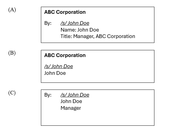 Corporate Signatures: Why Disclosing Corporate Titles Protects Real ...
